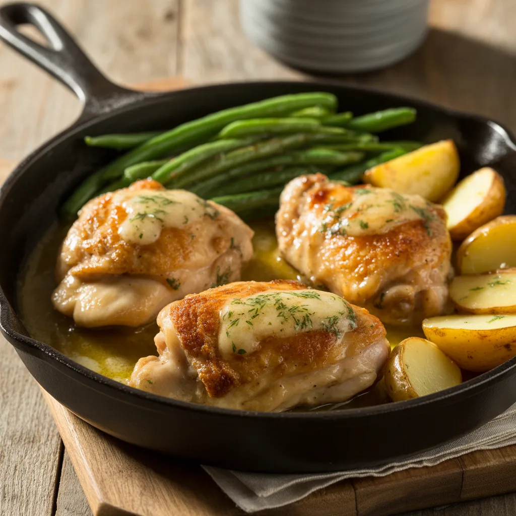 Garlic Butter Chicken Thigh Skillet: A Simple, Flavorful Dinner